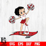 Tampa Bay Buccaneers Betty Boop Cheerleader NFL svg eps dxf png file