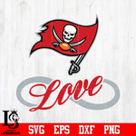 Tampa Bay Buccaneers Love Svg Dxf Eps Png file
