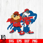 Taz and Bugs Kriss Kross Buffalo Bills svg eps dxf png file