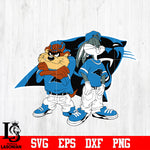Taz and Bugs Kriss Kross Carolina Panthers svg eps dxf png file