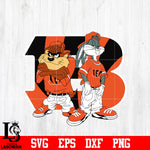 Taz and Bugs Kriss Kross Cincinnati Bengals svg eps dxf png file