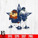 Taz and Bugs Kriss Kross Dallas Cowboys svg eps dxf png file