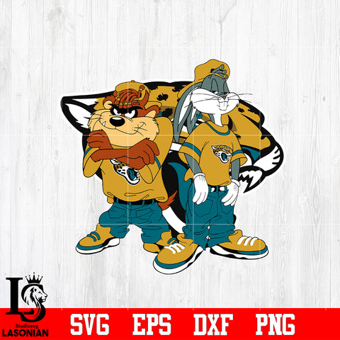 Taz and Bugs Kriss Kross Jacksonville Jaguars svg eps dxf png file.