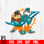 Taz and Bugs Kriss Kross Miami Dolphins svg eps dxf png file
