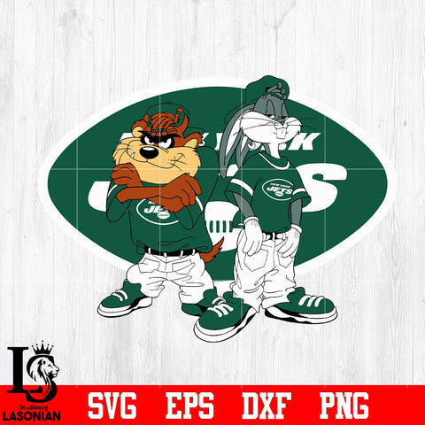 Taz and Bugs Kriss Kross New York Jets svg eps dxf png file