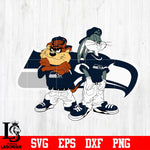 Taz and Bugs Kriss Kross Seattle Seahawks svg eps dxf png file