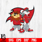 Taz and Bugs Kriss Kross Tampa Bay Buccaneers svg eps dxf png file