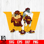Taz and Bugs Kriss Kross Washington Football Team svg eps dxf png file