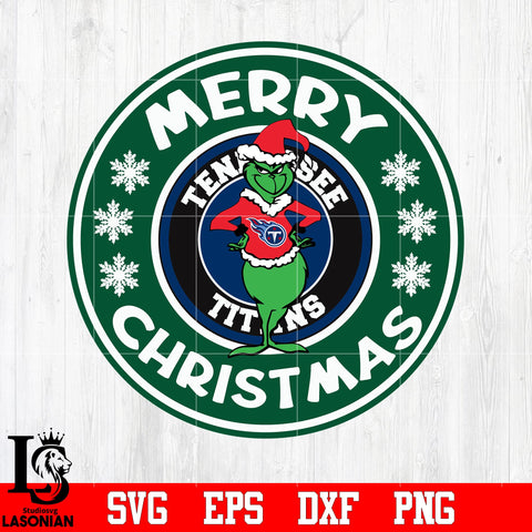 Tennessee Titans, Grinch merry christmas svg eps dxf png file