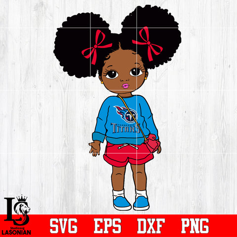 Tennessee Titans Littel Girl NFL Svg Dxf Eps Png file