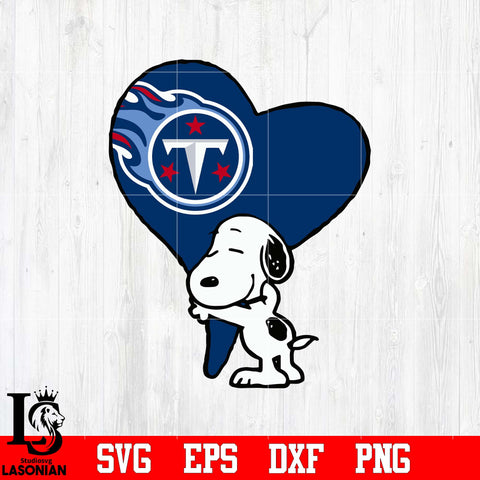 Tennessee Titans Snoopy heart svg eps dxf png file