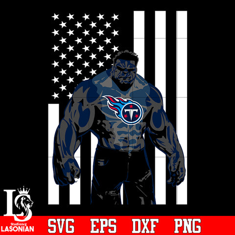 Tennessee Titans hulk flag svg eps dxf png file