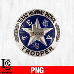 Texas State Troopers 2 badge svg eps dxf png file