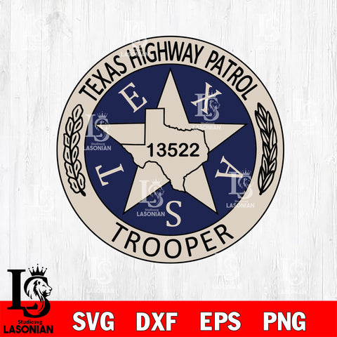 Texas State Troopers svg eps dxf png file