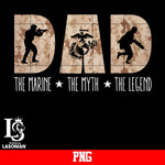 DAD The Marine The Myth The Legend png file