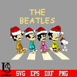 The beatle and Snoopy Abbey Road Svg, Christmas Svg, Merry Chistmas Svg Dxf Eps Png file