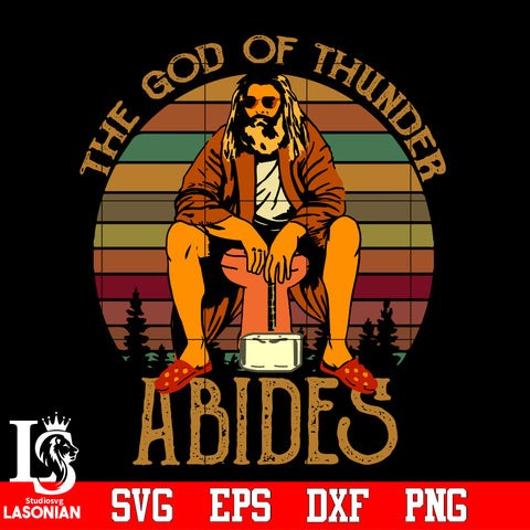 The god of thunder abides Svg Dxf Eps Png file