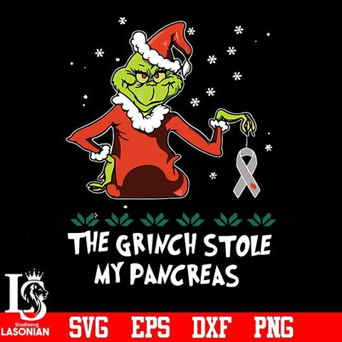 The grinch stole my pancreas svg, png, dxf, eps digital file