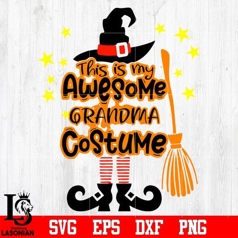 This is my awesome grandma costume svg eps dxf png file