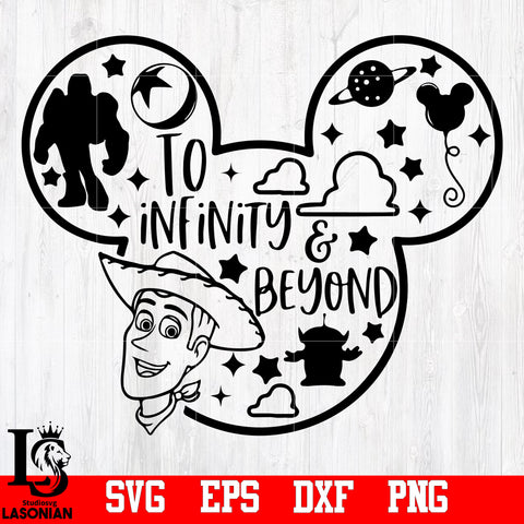 To infinity and beyond ,Toy Story ,Disney svg,eps,dxf,png file