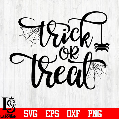 Trick or Treat ,Halloween ,Spider Web svg eps dxf png file