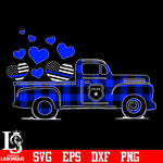 Truck farmer police svg eps dxf png file
