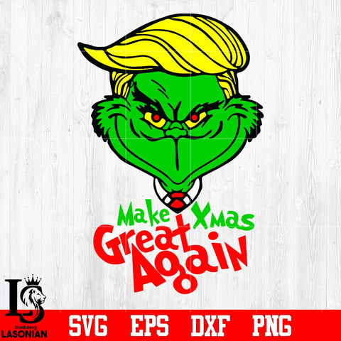 Trump Make Xmas Great Again svg eps dxf png file