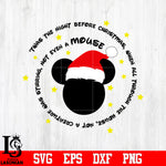 Twas the night before Christmas Mickey svg eps dxf png file