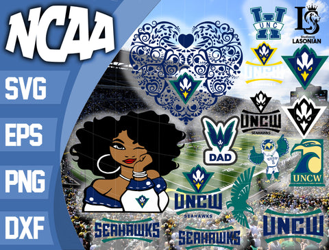 UNC Wilmington Seahawks svg,bundle UNC Wilmington Seahawks svg eps dxf png file, bundle ncaa svg, ncaa svg