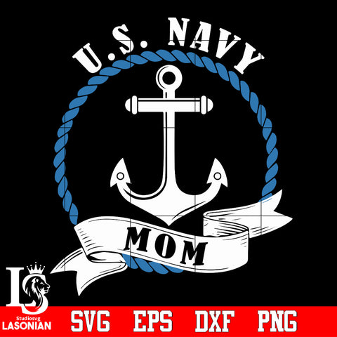 US Navy Mom Svg Dxf Eps Png file