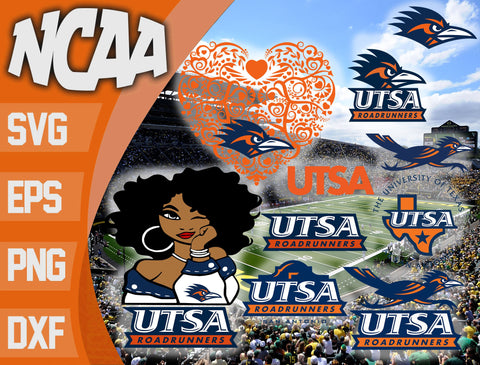 Bundle UTSA Roadrunners svg eps dxf png file