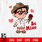 Un Febrero sinti valentines, bad bunny valentines svg  , Un San Valentin Sin Ti svg svg eps dxf png file, digital download