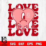 Un Febrero sinti valentines, bad bunny valentines svg , Un San Valentin Sin Ti svg svg eps dxf png file, digital download