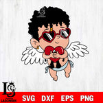 Un Febrero sinti valentines, bad bunny valentines svg, Un San Valentin Sin Ti svg svg eps dxf png file, digital download