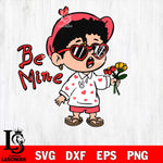 Un Febrero sinti valentines, bad bunny valentines svg, Un San Valentin Sin Ti svg svg eps dxf png file, digital download