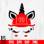 Unicorn Face ,Firefighter, Fire Department Dept svg,eps,dxf,png file