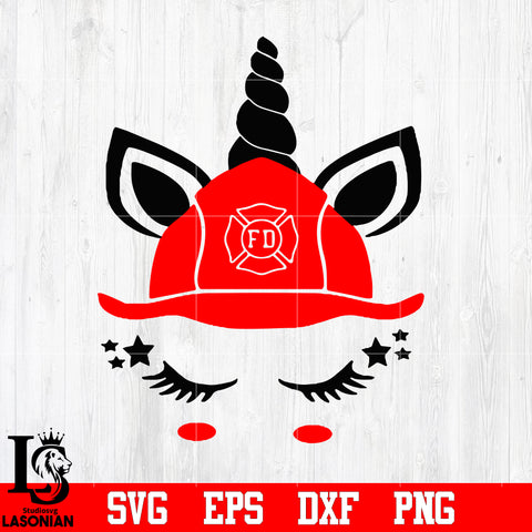 Unicorn Face ,Firefighter, Fire Department Dept svg,eps,dxf,png file
