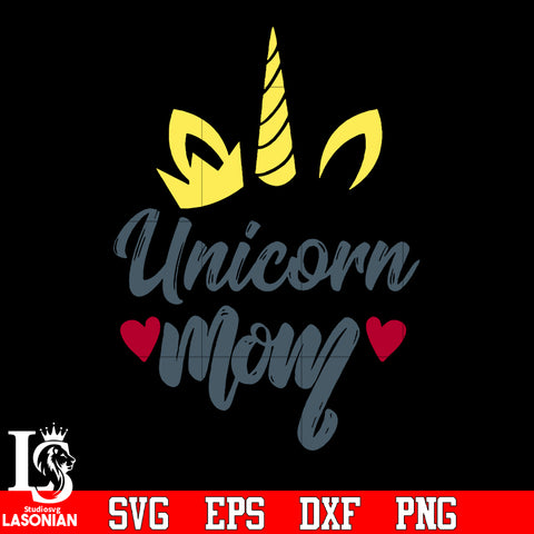 Unicorn mom svg eps dxf png file