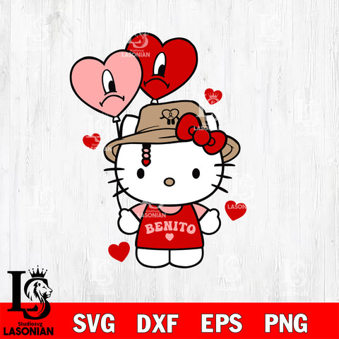 Benito Is My Valentine svg, Un San Valentin Sin Ti svg, Bad Bunny Valentines svg eps dxf png file, digital download