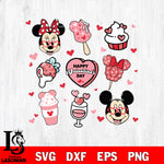 Happy Valentine's Day Svg, Valentine Doodle, Valentine Friends, mickey valentine's day svg eps dxf png file, digital download