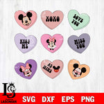 Valentine’s Day SVG ,Mickey Valentine SVG eps dxf png file, digital download