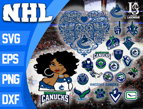 Bundle NHL svg, bundle logo Vancouver Canucks svg dxf eps png file