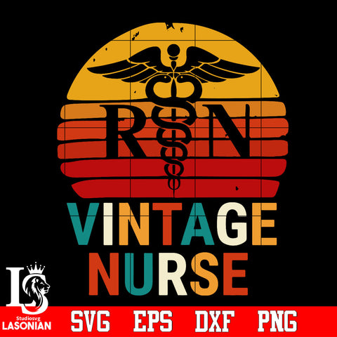 Vintage Nurse Svg Dxf Eps Png file