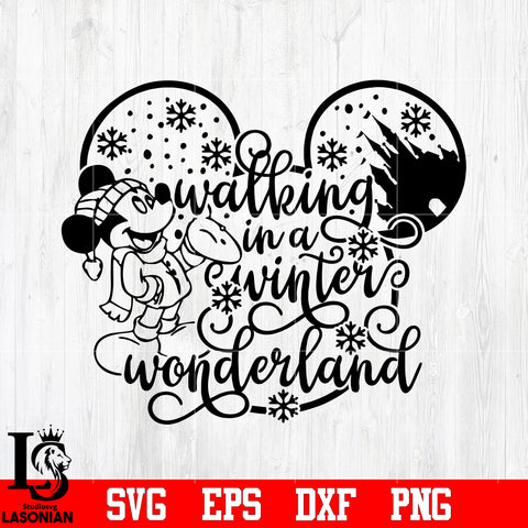 Walking in a Winter Wonderland svg eps dxf png file