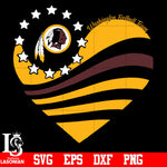 Washington Football Team Heart, Washington Football Team Love svg,eps,dxf,png file