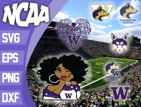 Bundle Washington Huskies svg eps dxf png file