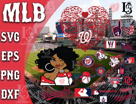 Washington Nationals SVG Files, Cricut, Silhouette Studio, Digital Cut Files, New Jersey