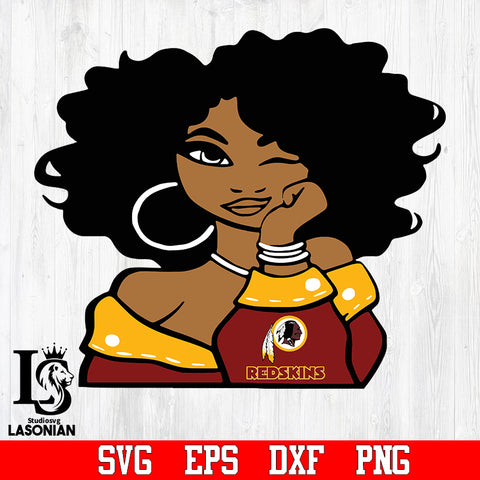 Washington Redskins Girl svg,eps,dxf,png file