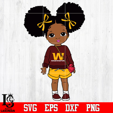 Washington Football Team Littel Girl NFL Svg Dxf Eps Png file