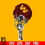Washington Football Team hand helmet svg eps dxf png file
